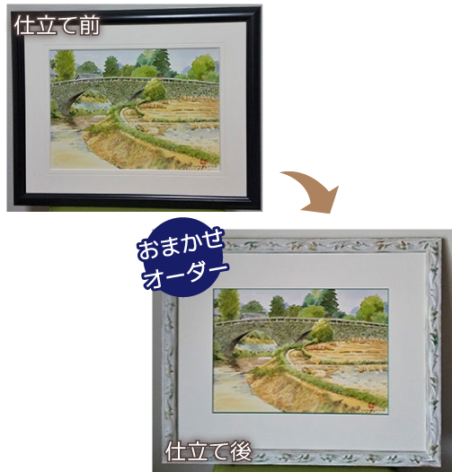 額縁の仕立て直し