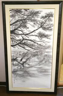 小谷鳴宝さん作品額装「樹映」